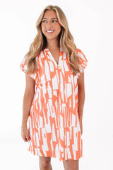 Boardwalk Bound Dress - Coral