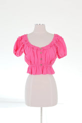 Cute And Cropped Top - Pink