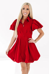 Go With Grace Dress - Scarlet