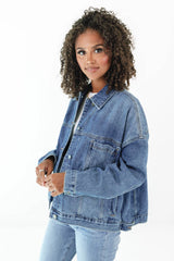 Time To Head Out Denim Jacket - Denim