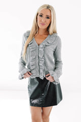 Fall Break Fashion Sweater - Grey