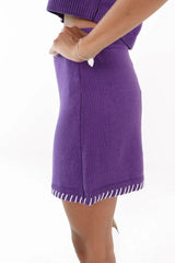 First Down Skirt - Purple