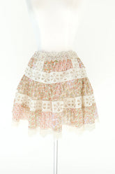 Flowers In Her Hair Skirt - Pink