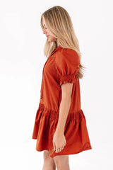Spice Of Life Dress - Burnt Orange