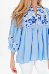 The Kasey Top - Blue