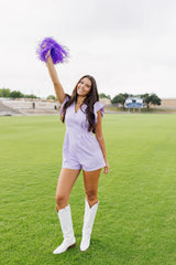Fan Behavior Romper - Purple
