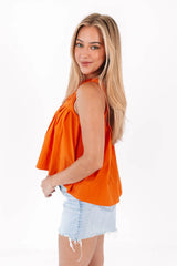 Warm My Heart Top - Orange