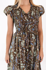 Clean Getaway Midi Dress - Brown