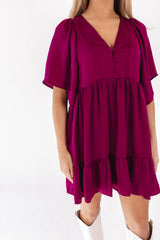 Get Dressed Up Dress - Plum