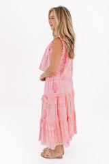 The Emery Button Up Top - Pink