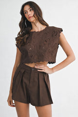 Have A Treat Shorts - Brown