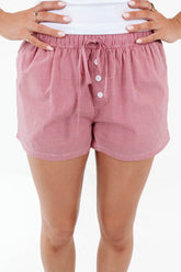 Gone Boating Shorts - Red