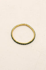 Golden Gaze Bracelet - Emerald