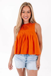 Warm My Heart Top - Orange