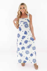 Sea Star Midi Dress - Cream