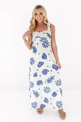 Sea Star Midi Dress - Cream