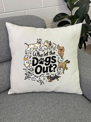 Who Let The Dogs Out? Linen Cushion Cover