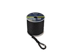 Ankerlijn polyester 10mm 20m zwart
