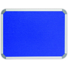 Notice Board Royal Blue – Pinboard with Aluminium Frame (Multiple Sizes)