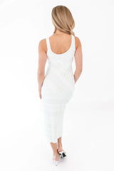 Bachelorette Bash Midi Dress - White