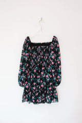 Flower Power Tween Dress - Black
