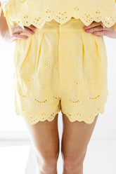 Ice Cold Lemonade Shorts - Yellow