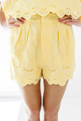Ice Cold Lemonade Shorts - Yellow