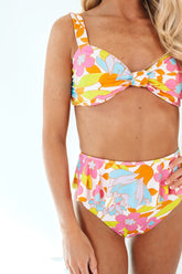 The Ava Mae High Waisted Bikini Bottoms - Multi