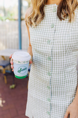 Flirty Side Dress - Green