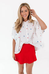 Too Good To Be True Skort - Red