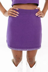 First Down Skirt - Purple