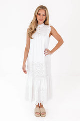 The Chelsea Midi Dress - White