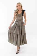It’s About Time Midi Dress - Brown