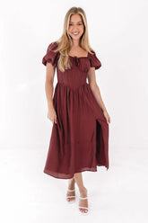 Something Sweet Midi Dress - Rust