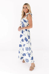 Sea Star Midi Dress - Cream