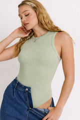 Back To Basics Bodysuit - Sage