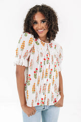 Born To Bloom Top - White