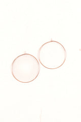 Keep It Casual Hoops - Rose Gold