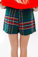 Really Can’t Stay Skirt - Green Plaid