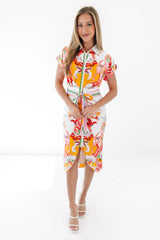 Hamptons Heat Midi Dress - White