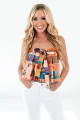 Touch Of Sun Crop Top - Multi