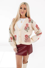 Read The Room Cardigan - Cream