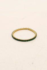 Golden Gaze Bracelet - Emerald