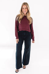 A Fall Classic Sweater - Wine