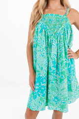 Tropical Shades Dress - Green