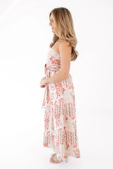Moving To Montauk Midi Dress - Taupe