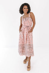 St. Thomas Sun Midi Dress - Pink