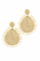 Sandy Texture Earrings - Beige