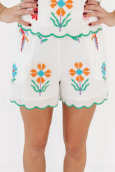 The Tessie Shorts - White
