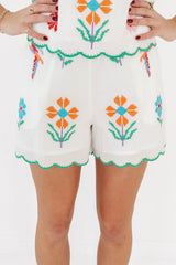 The Tessie Shorts - White